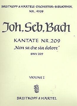 Johann Sebastian Bach Notenblätter Non sa che sia dolore