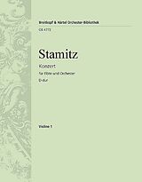 Johann Anton Stamitz Notenblätter Konzert D-Dur
