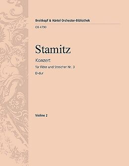 Karl Philipp Stamitz Notenblätter Konzert D-Dur Nr.3