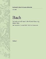 Johann Sebastian Bach Notenblätter Sonata nach Bachs Klavierfassung BWV964 der Sonate BWV1003
