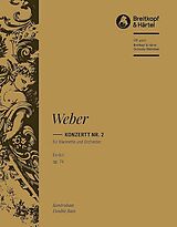 Carl Maria von Weber Notenblätter Konzert Nr.2 Es-Dur op.74