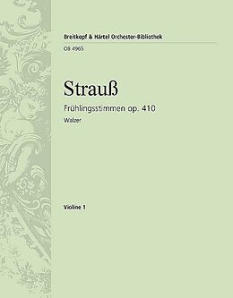 Johann (Sohn) Strauss Notenblätter Frühlingsstimmen op.410 Walzer