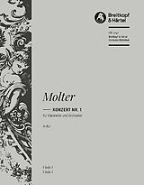 Johann Melchior Molter Notenblätter Konzert A-Dur Nr.1