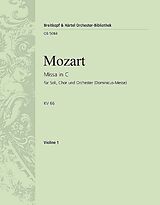 Wolfgang Amadeus Mozart Notenblätter Messe C-Dur KV66 (Dominicus-Messe)