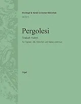Giovanni Battista Pergolesi Notenblätter Stabat mater