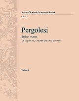 Giovanni Battista Pergolesi Notenblätter Stabat mater