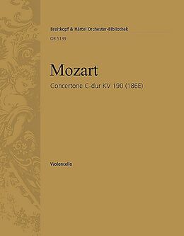 Wolfgang Amadeus Mozart Notenblätter Concertone C-Dur KV190, KV186E