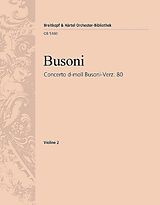Ferruccio Busoni Notenblätter Concerto d-Moll op.80