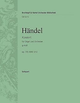 Georg Friedrich Händel Notenblätter Konzert g-Moll op.7,5 HWV310