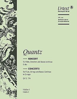 Johann Joachim Quantz Notenblätter Konzert G-Dur QV5,174
