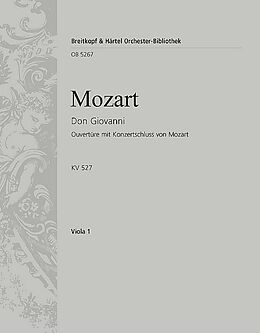 Wolfgang Amadeus Mozart Notenblätter Ouvertüre zu Don Giovanni KV527