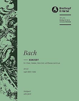 Johann Sebastian Bach Notenblätter Konzert d-Moll nach BWV1060