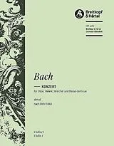 Johann Sebastian Bach Notenblätter Konzert d-Moll nach BWV1060