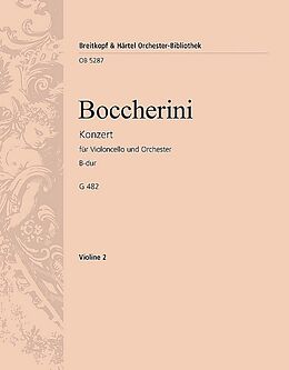 Luigi Boccherini Notenblätter Konzert B-Dur G482