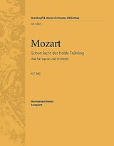 Wolfgang Amadeus Mozart Notenblätter Schon lacht der holde Frühling KV580