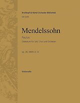 Felix Mendelssohn-Bartholdy Notenblätter Paulus op.36