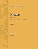 Wolfgang Amadeus Mozart Notenblätter Missa brevis C-Dur KV257