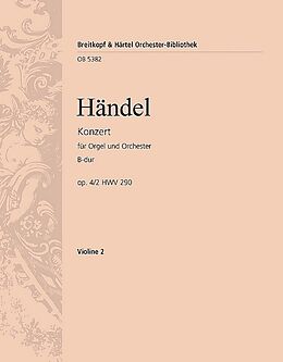 Georg Friedrich Händel Notenblätter Konzert B-Dur op.4,2 HWV290