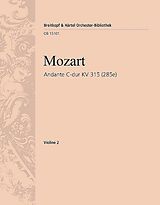 Wolfgang Amadeus Mozart Notenblätter Andante C-Dur KV315