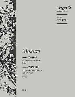 Wolfgang Amadeus Mozart Notenblätter Konzert B-Dur KV191