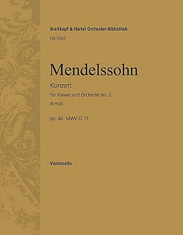 Felix Mendelssohn-Bartholdy Notenblätter Konzert d-Moll Nr.2 op.40