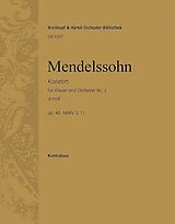 Felix Mendelssohn-Bartholdy Notenblätter Konzert d-Moll Nr.2 op.40