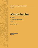 Felix Mendelssohn-Bartholdy Notenblätter Konzert d-Moll Nr.2 op.40