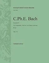 Carl Philipp Emanuel Bach Notenblätter Konzert B-Dur Wq171
