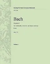 Carl Philipp Emanuel Bach Notenblätter Konzert B-Dur Wq171