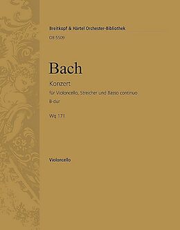 Carl Philipp Emanuel Bach Notenblätter Konzert B-Dur Wq171