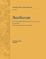 Ludwig van Beethoven Notenblätter Die Geschöpfe des Prometheus op.43 - Ouvertüre