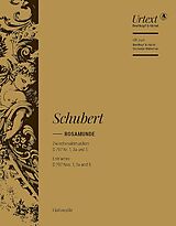 Franz Schubert Notenblätter Rosamunde Zwischenaktmusiken D797