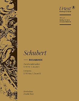 Franz Schubert Notenblätter Rosamunde Zwischenaktmusiken D797