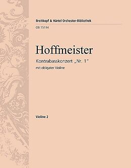 Franz Anton Hoffmeister Notenblätter Konzert D-Dur Nr.1