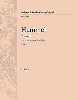 Johann Nepomuk Hummel Notenblätter Konzert E-Dur