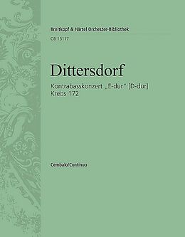 Karl Ditters von Dittersdorf Notenblätter Konzert Krebs172 (Fassungen in E-Dur und D-Dur)