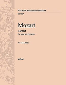 Wolfgang Amadeus Mozart Notenblätter Konzert D-Dur Nr.1 KV412 (KV386b)