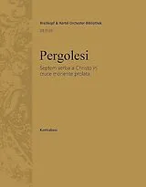 Giovanni Battista Pergolesi Notenblätter Septem verba a Christo in cruce moriente prolata