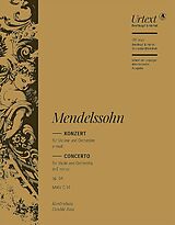 Felix Mendelssohn-Bartholdy Notenblätter Konzert e-Moll op.64 MWV014