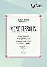 Felix Mendelssohn-Bartholdy Notenblätter Beati mortui op.115,1