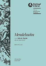Felix Mendelssohn-Bartholdy Notenblätter der 42. Psalm op.42