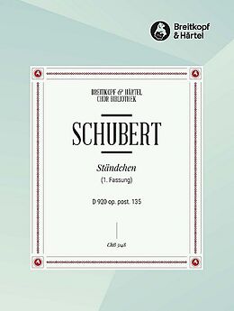 Franz Schubert Notenblätter Ständchen D920