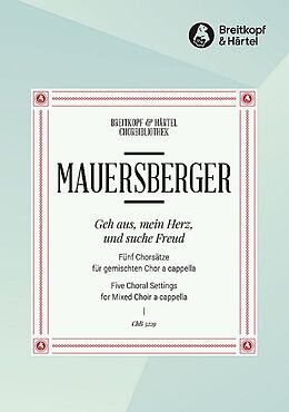 Rudolf Mauersberger Notenblätter Geh aus, mein Herz, und suche Freud