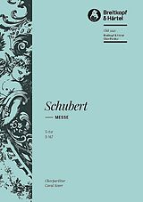 Franz Schubert Notenblätter Messe G-Dur D167