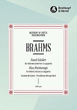 Johannes Brahms Notenblätter 2 Lieder