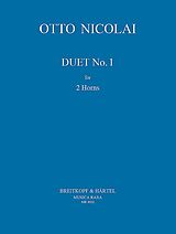 Otto Carl Ehrenfried Nicolai Notenblätter Duett Nr.1
