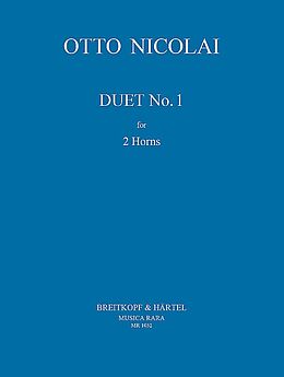 Otto Carl Ehrenfried Nicolai Notenblätter Duett Nr.1