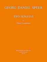 Daniel Georg Speer Notenblätter 2 sonatas