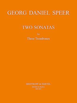 Daniel Georg Speer Notenblätter 2 sonatas