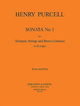 Henry Purcell Notenblätter Sonate D-Dur Nr.1